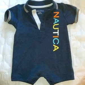 Boy's Nautica Romper Size 0-3 Months